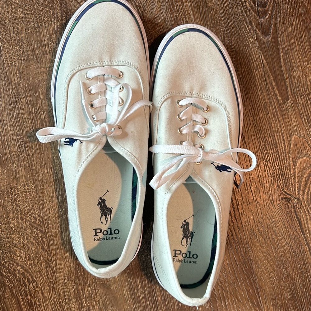 Men's Polo Sneakers- never worn. Pale green- size 11